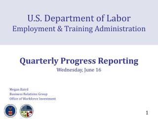 U.S. Department of Labor Employment &amp; Training Administration