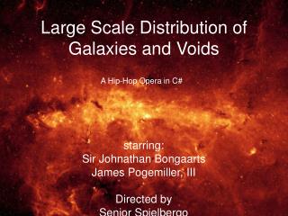 Large Scale Distribution of Galaxies and Voids