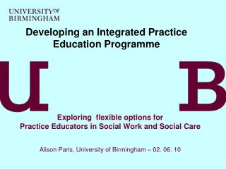 Developing an Integrated Practice Education Programme