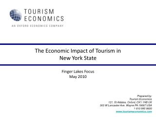 The Economic Impact of Tourism in New York State Finger Lakes Focus May 2010