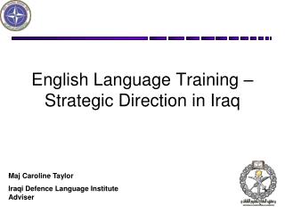 English Language Training – Strategic Direction in Iraq
