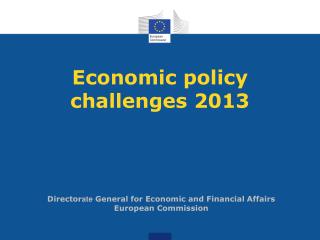 Economic policy challenges 2013