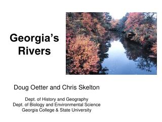 Georgia’s Rivers