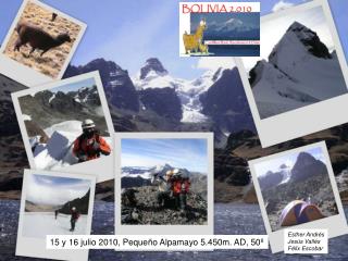 15 y 16 julio 2010, Pequeño Alpamayo 5.450m. AD, 50º
