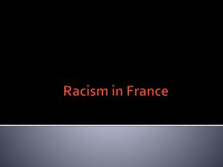Racism in France