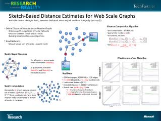 Sketch-Based Distance Estimates for Web Scale Graphs