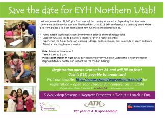 Save the date for EYH Northern Utah!