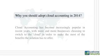 Why you should adopt cloud accounting in 2014?