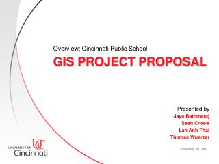 GIS Project proposal