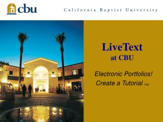LiveText at CBU
