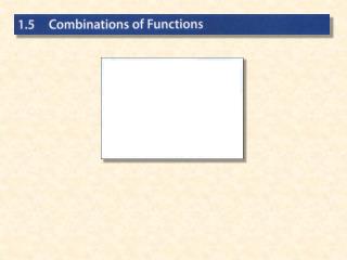 Combination on Functions