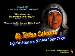 Mẹ Têrêsa Calcutta