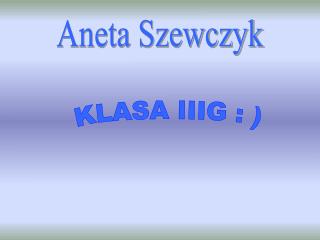 Aneta Szewczyk