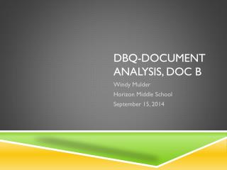 DBQ-Document analysis, doc b
