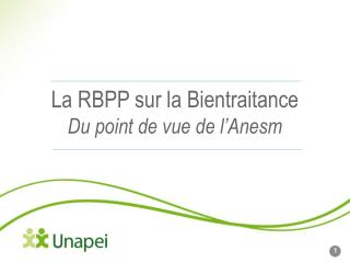 La RBPP sur la Bientraitance Du point de vue de l’Anesm