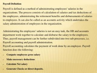 Payroll Definition