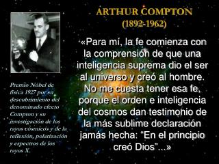 ARTHUR COMPTON (1892-1962)