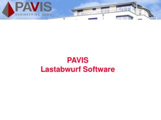 PAVIS Lastabwurf Software