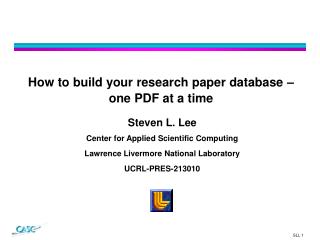 How to build your research paper database – one PDF at a time