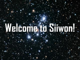 Welcome to Siiwon !