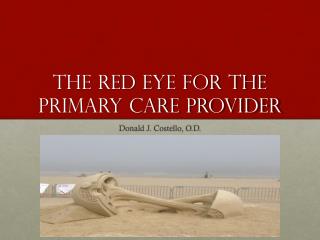 The red eye for the primary care provider