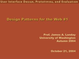 Design Patterns for the Web #1