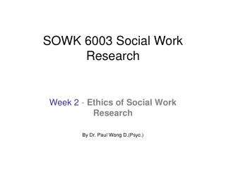 Week 2 business research ethics mcd