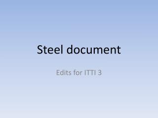 Steel document