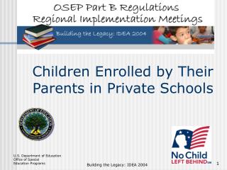 Children Enrolled by Their Parents in Private Schools
