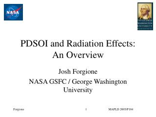 PDSOI and Radiation Effects: An Overview