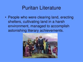 Puritan Literature In American Literature