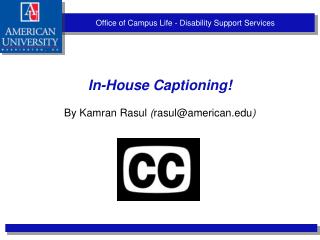 Office of Campus Life - Disability Support Services