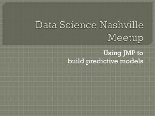 Data Science Nashville Meetup