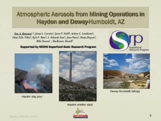 Atmospheric Aerosols from Mining Operations in Hayden and Dewey-Humboldt, AZ