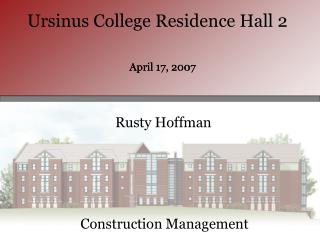 Ursinus College Residence Hall 2