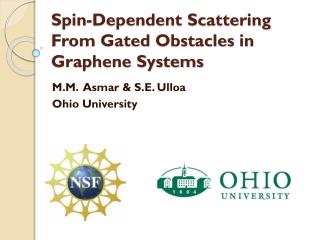 Spin-Dependent Scattering From Gated Obstacles in Graphene Systems