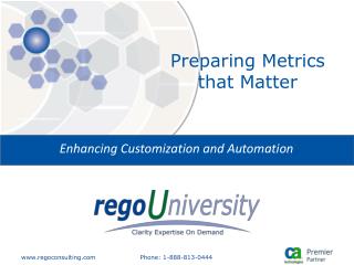 Preparing Metrics that Matter