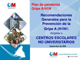 Plan de pandemia Gripe A/H1N