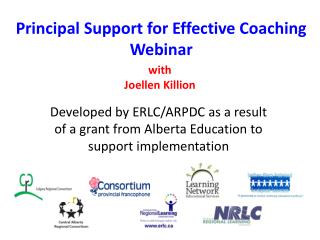 Principal Support for Effective Coaching Webinar