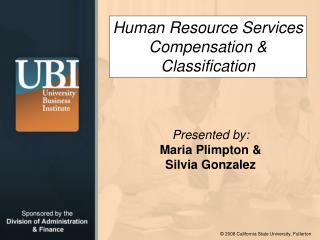 Human Resource Services Compensation &amp; Classification