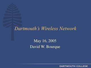 Dartmouth’s Wireless Network