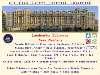 Old Cook County Hospital Charrette