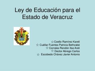 Ley de Educación para el Estado de Veracruz