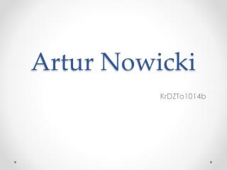 Artur Nowicki