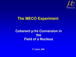 The MECO Experiment