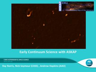 Early Continuum Science with ASKAP