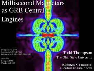 Millisecond Magnetars as GRB Central Engines