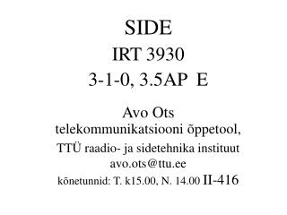 SIDE IRT 3930 3-1-0, 3.5AP E