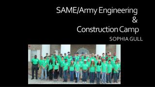 SAME/Army Engineering &amp; Construction Camp
