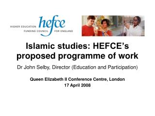 Islamic studies: HEFCE’s proposed programme of work